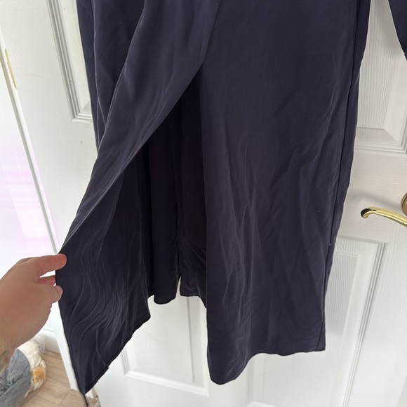NEW- Nordstrom Navy Blue Wrap Front Maxi Dress - Picture 10 of 15